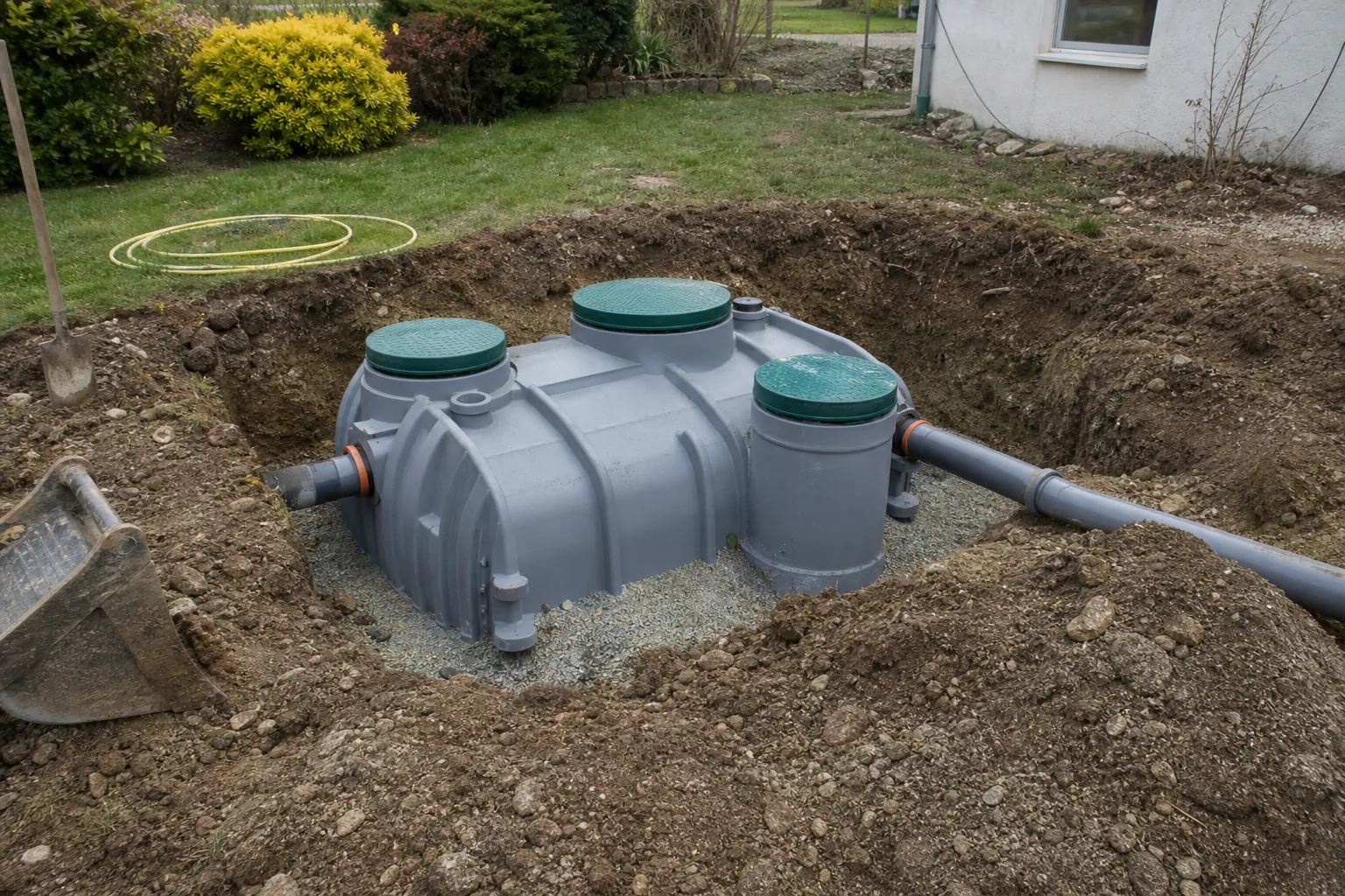 Installation d’une micro-station d’épuration dans un jardin